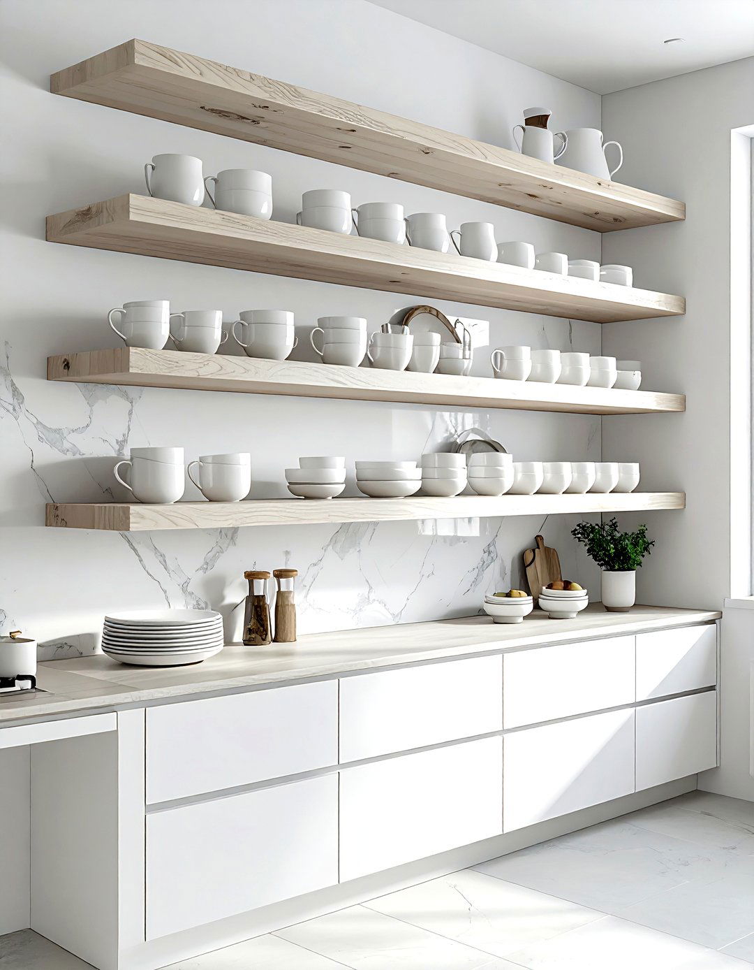 Kitchen open shelving - 30 kitchen remodel mistakes