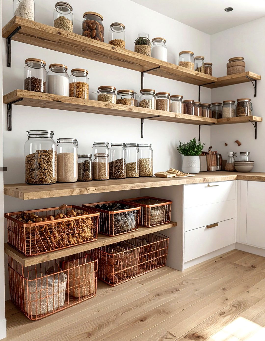 Kitchen pantry organization - 30 wire basket ideas