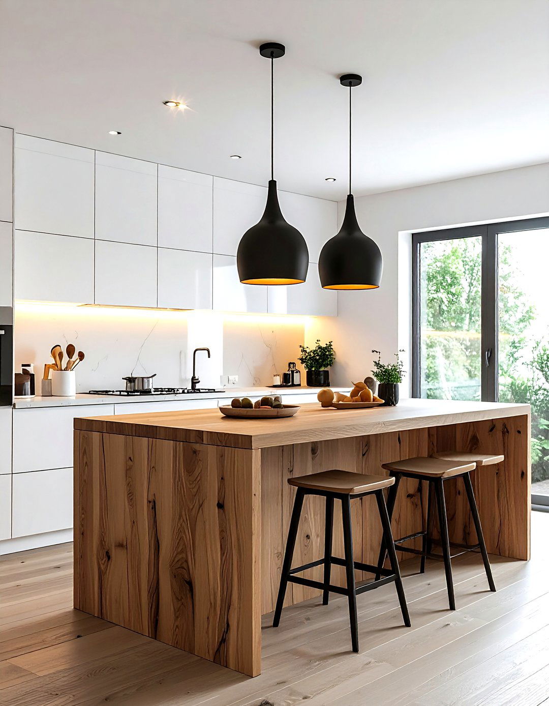 Kitchen pendant lighting - 30 Scandinavian kitchen ideas