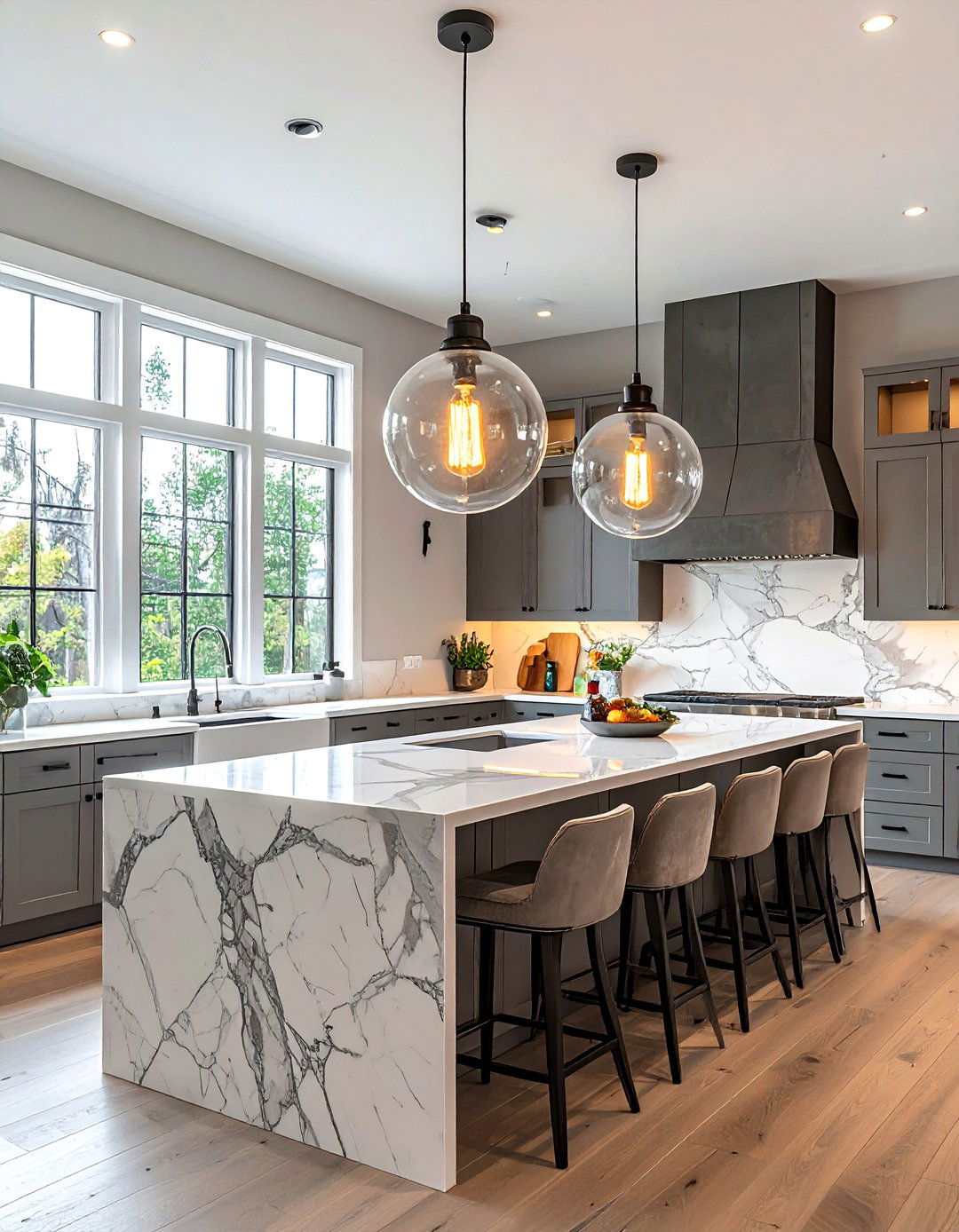 Kitchen pendant lighting - 30 entertaining kitchen ideas