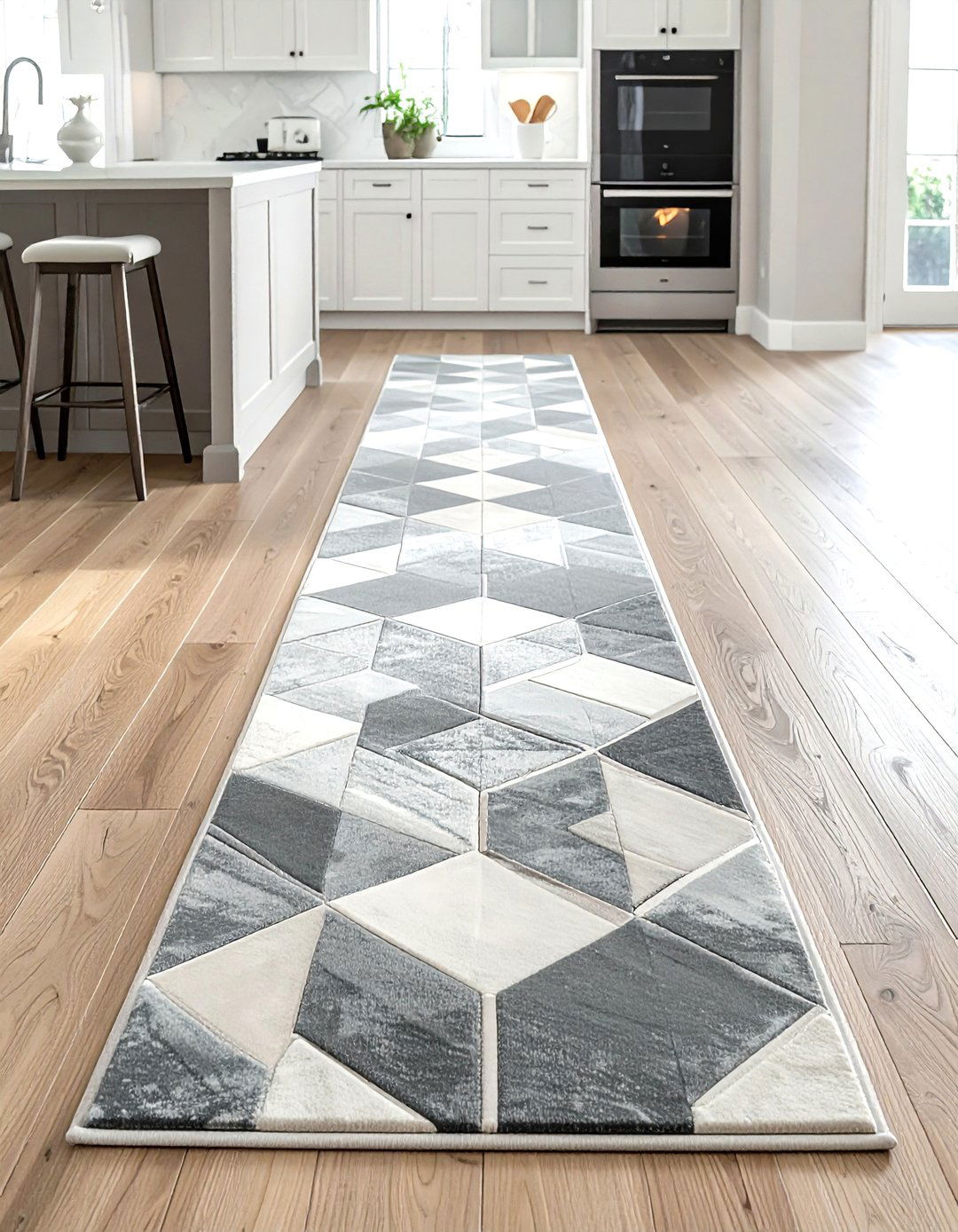 Kitchen rug runner - 30 no damage kitchen ideas
