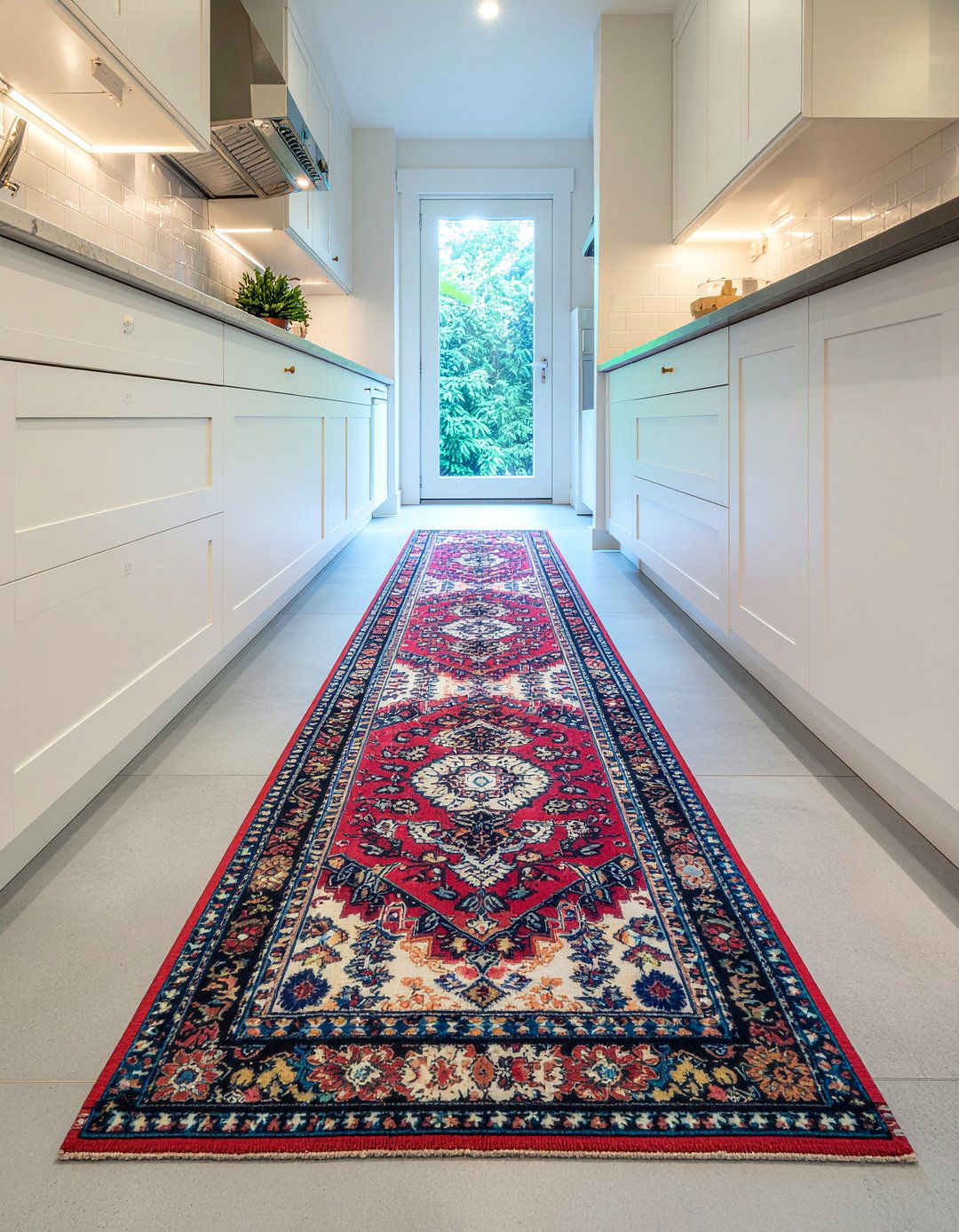 Kitchen runner rug - 30 inexpensive kitchen update ideas