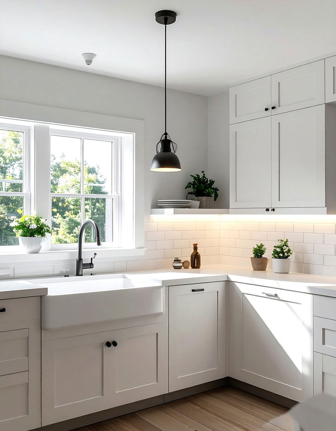 Kitchen sink task lighting - 30 kitchen LED lighting ideas