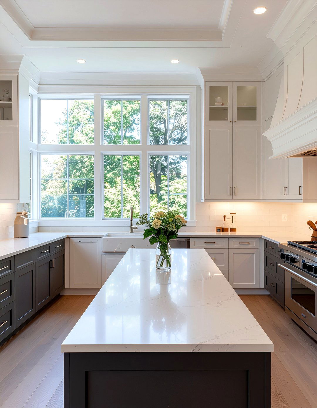 Kitchen stacked crown molding - 30 kitchen molding ideas