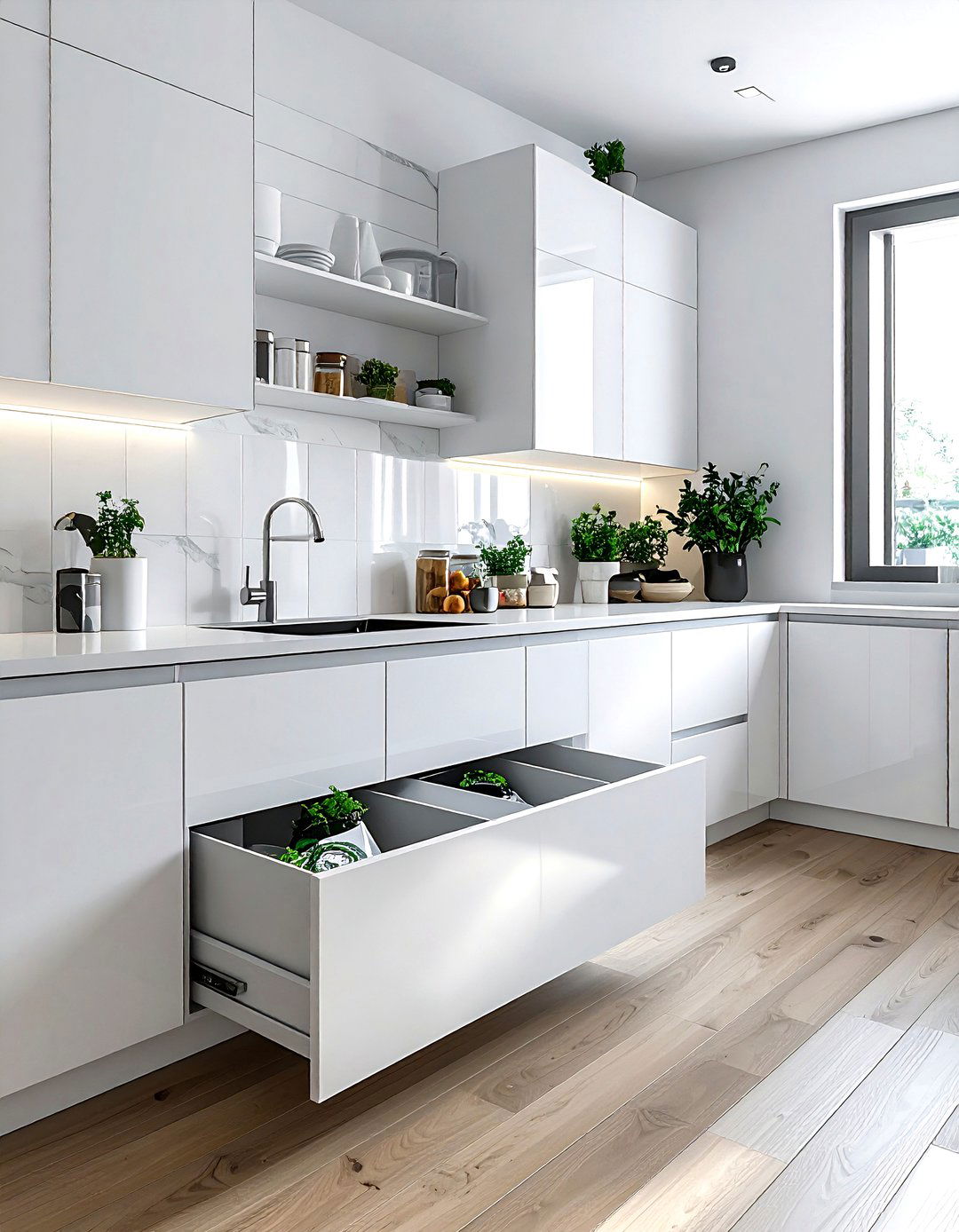 Kitchen trash bin location - 30 kitchen mistakes to avoid