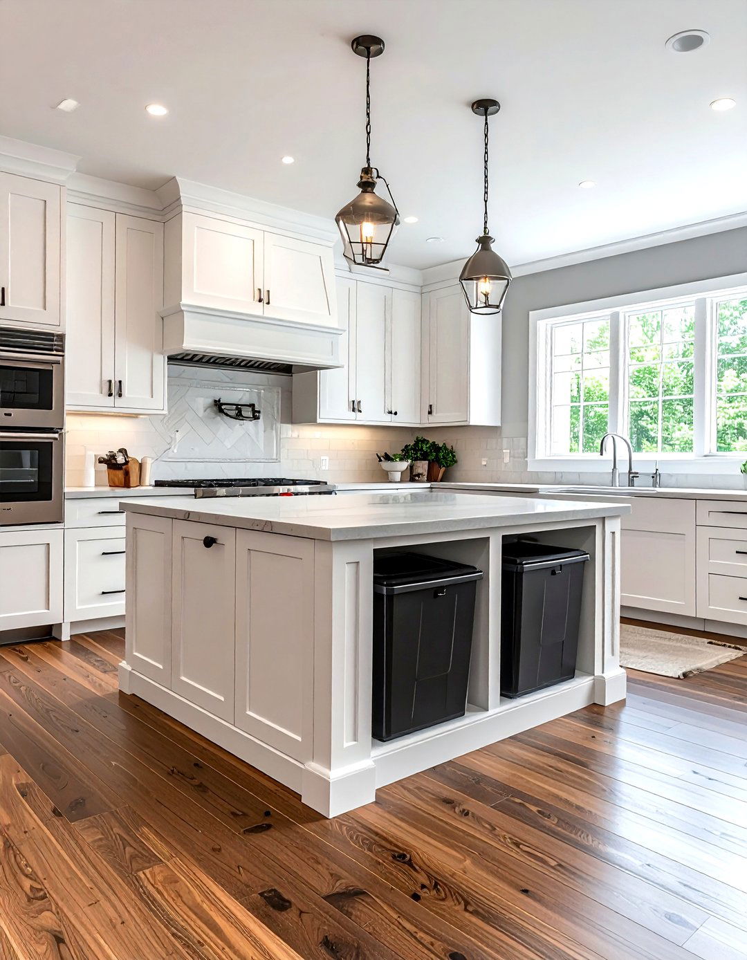 Kitchen trash placement - 30 kitchen design mistakes