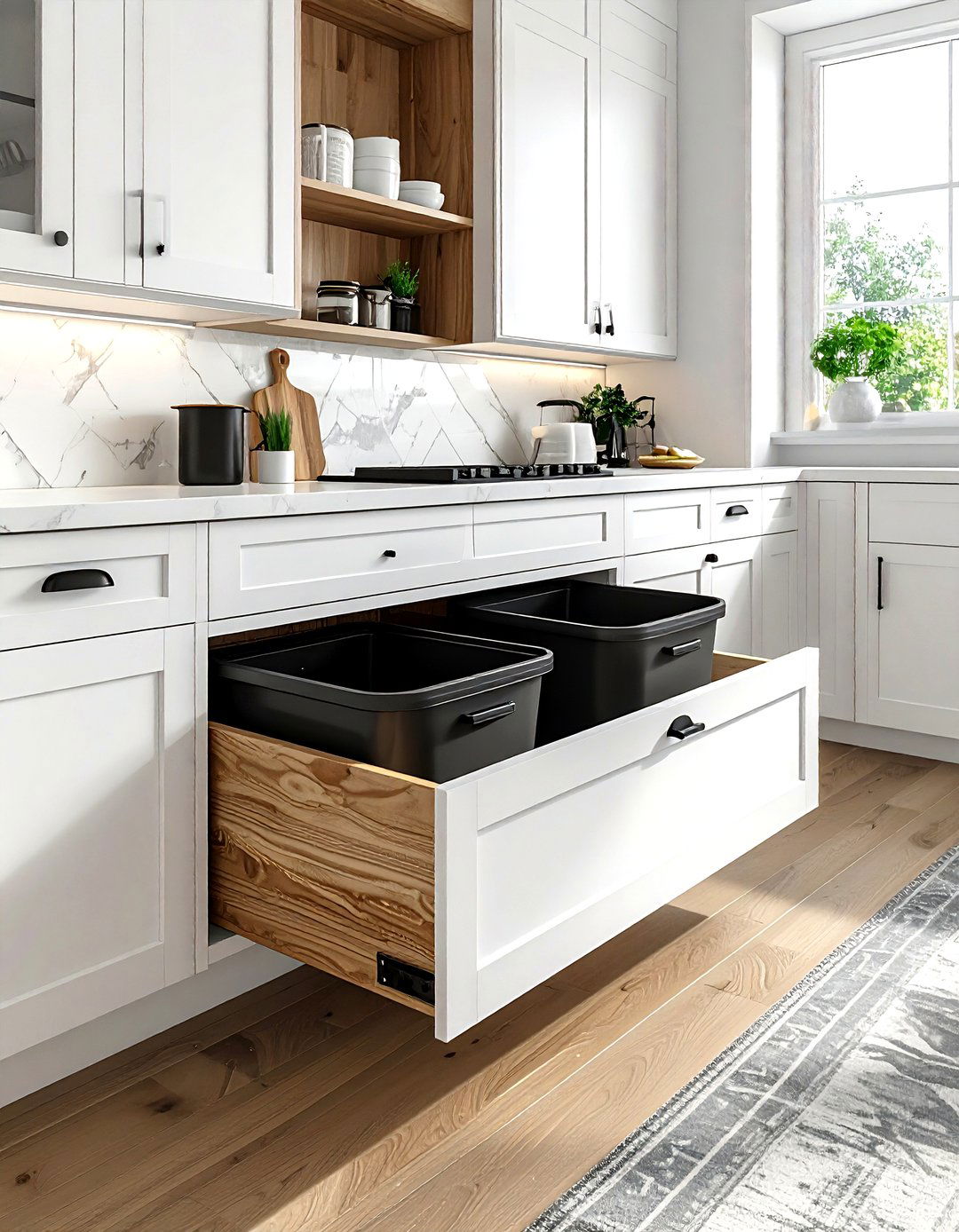 Kitchen trash pull out - 30 kitchen remodel mistakes