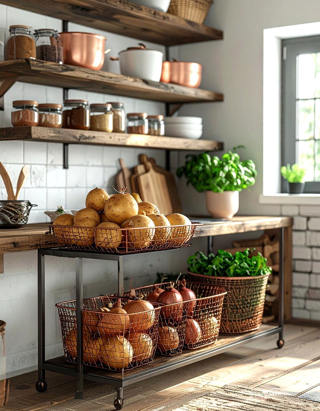 Kitchen vegetable bin - 30 wire basket ideas