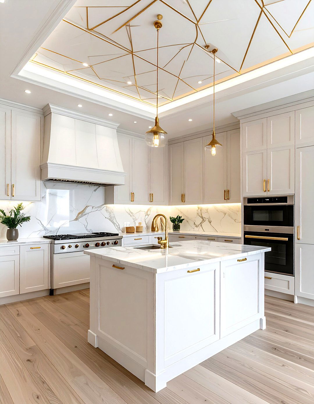 Kitchen wallpaper ceiling - 30 kitchen ceiling ideas