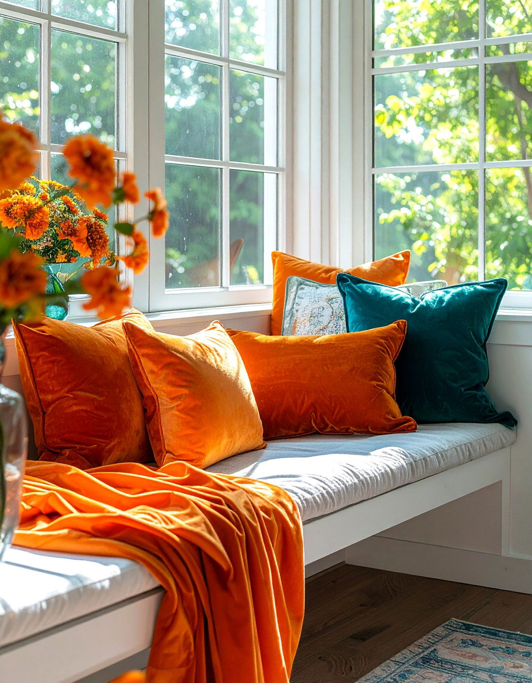 Kitchen window seat pillows - 30 window seat kitchen ideas