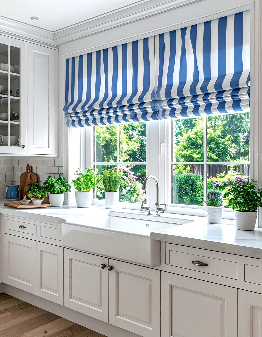 Kitchen window valance - 30 DIY kitchen ideas