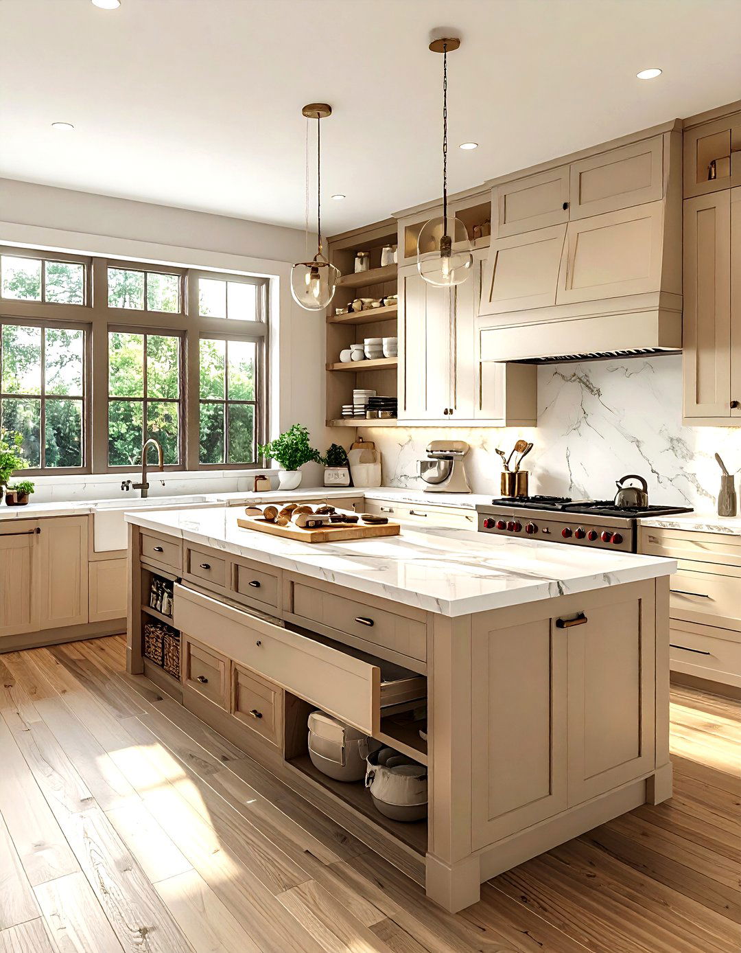 Kitchen with baking station - 30 kitchen reconfiguration ideas