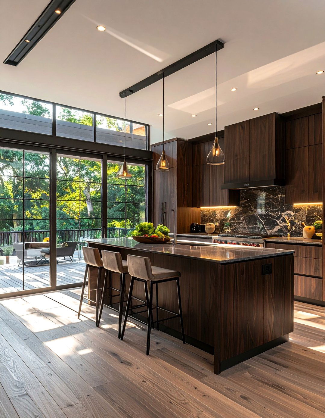 Kitchen with bi fold doors - 30 natural light kitchen ideas