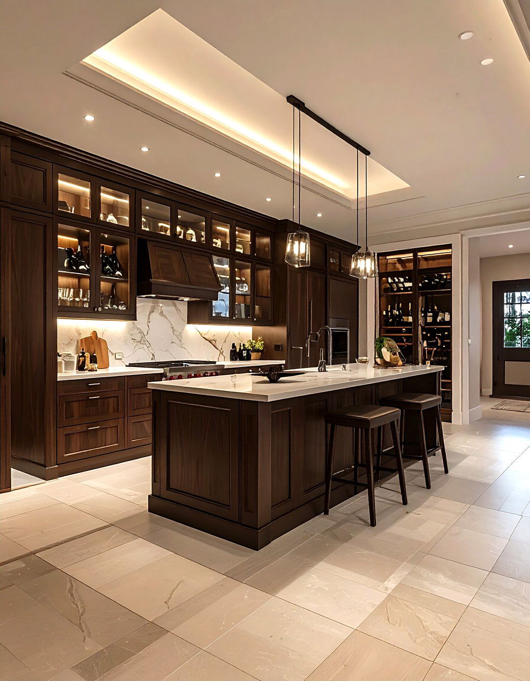 Kitchen with butler pantry - 30 kitchen reconfiguration ideas