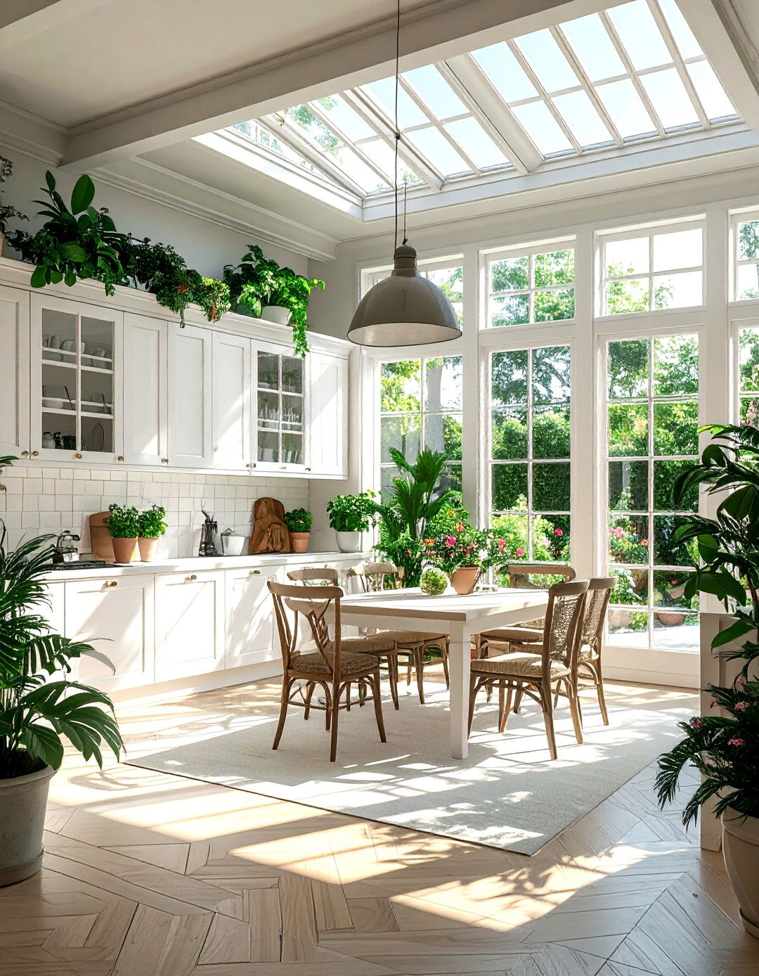 Kitchen with conservatory extension - 30 natural light kitchen ideas