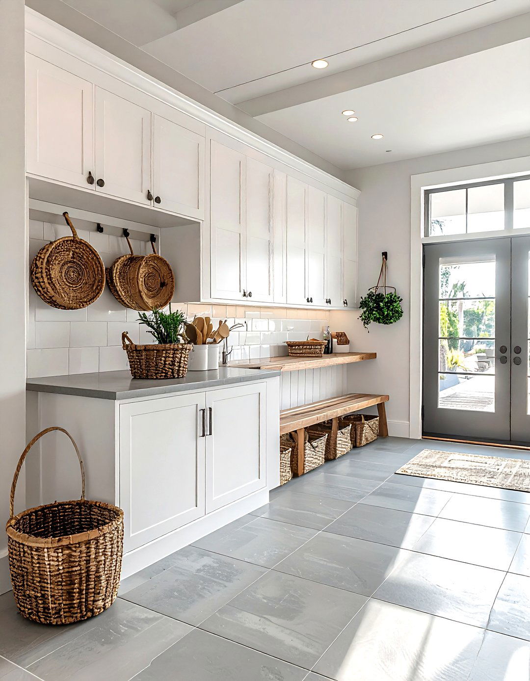 Kitchen with mudroom entry - 30 kitchen reconfiguration ideas