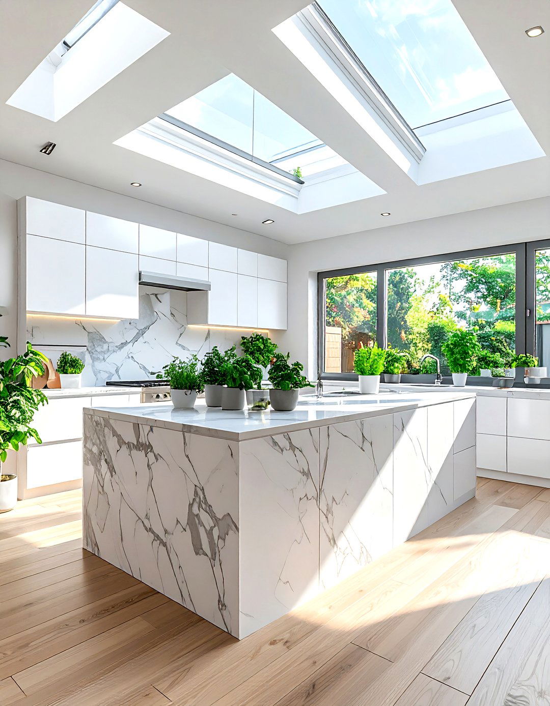 Kitchen with skylights - 30 natural light kitchen ideas