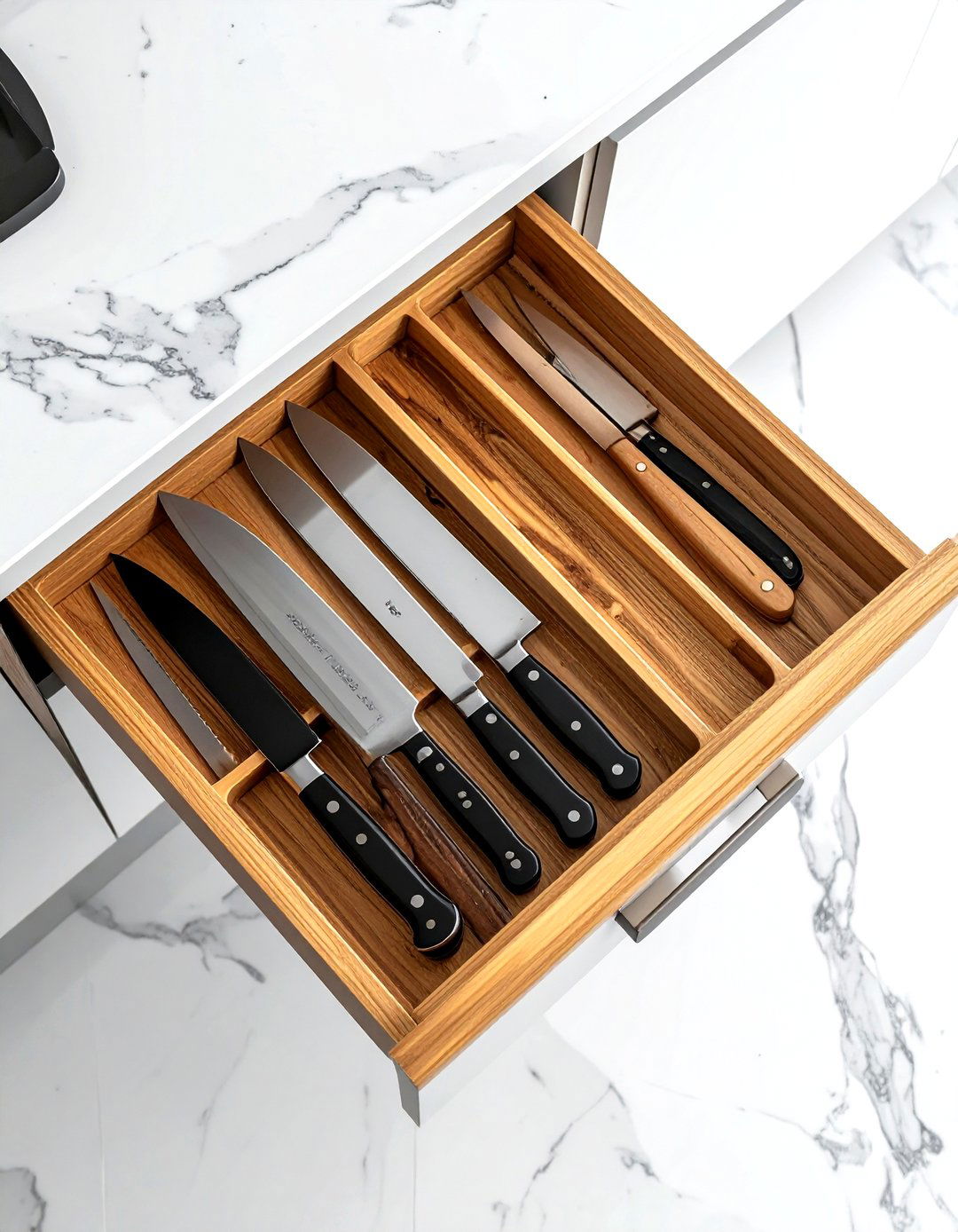 Knife Drawer Organizer - 30 kitchen workflow ideas
