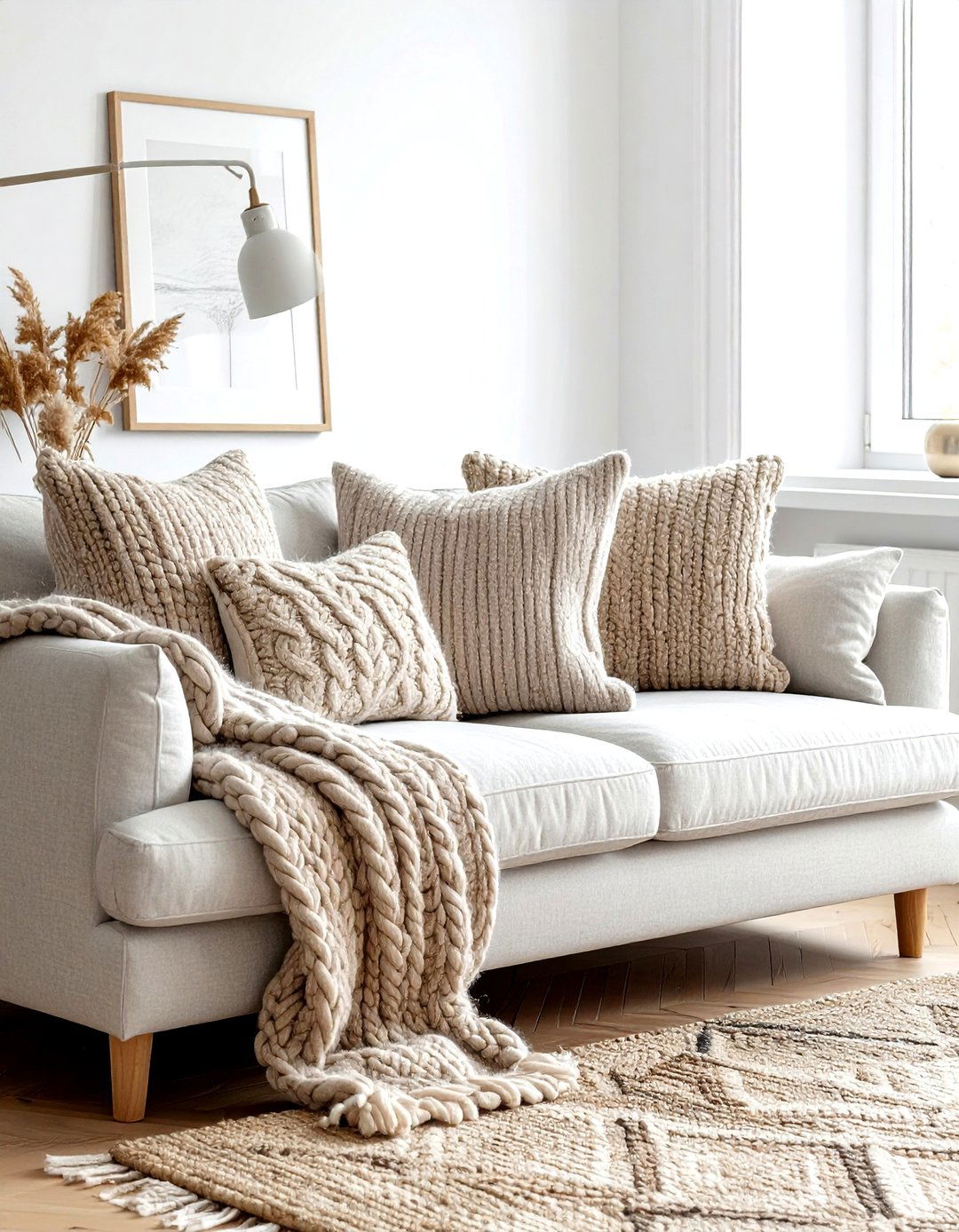 Knit Pillow Living Room - 30 plush living room ideas