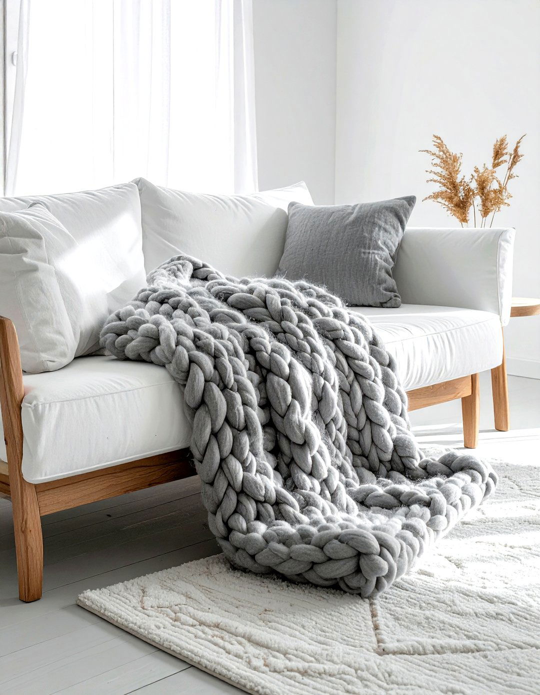 Knit blanket - 30 dreamy decor ideas