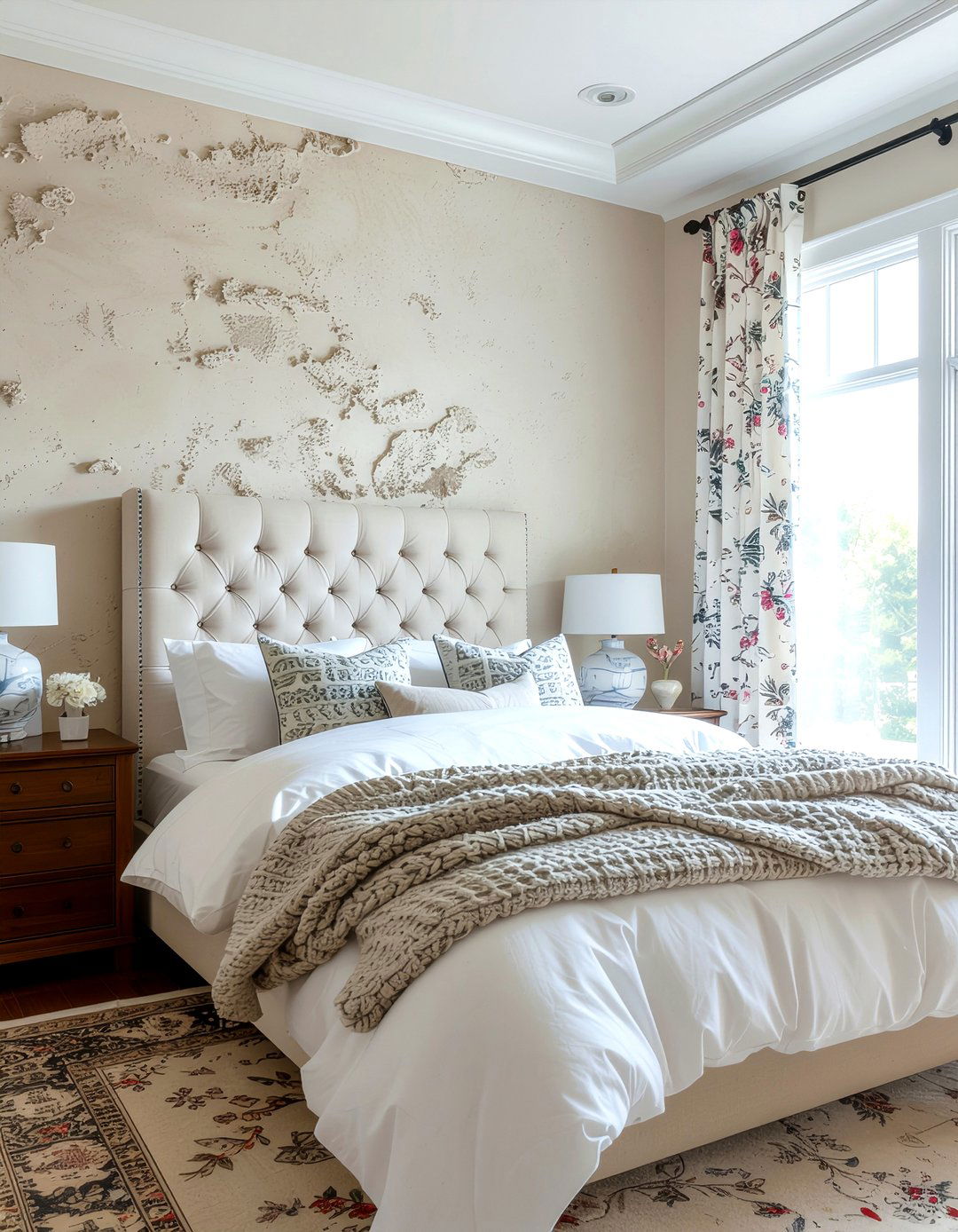 Knockdown wall texture bedroom - 30 bedroom wall texture ideas