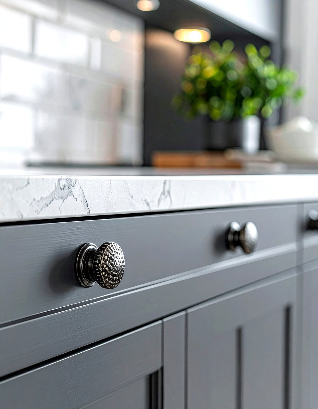 Knurled Cabinet Pulls - 30 kitchen hardware ideas