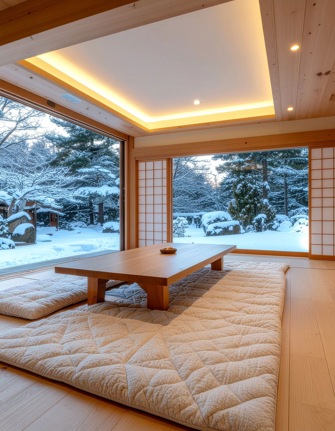 Kotatsu Table Setup - 30 Japanese dining room ideas