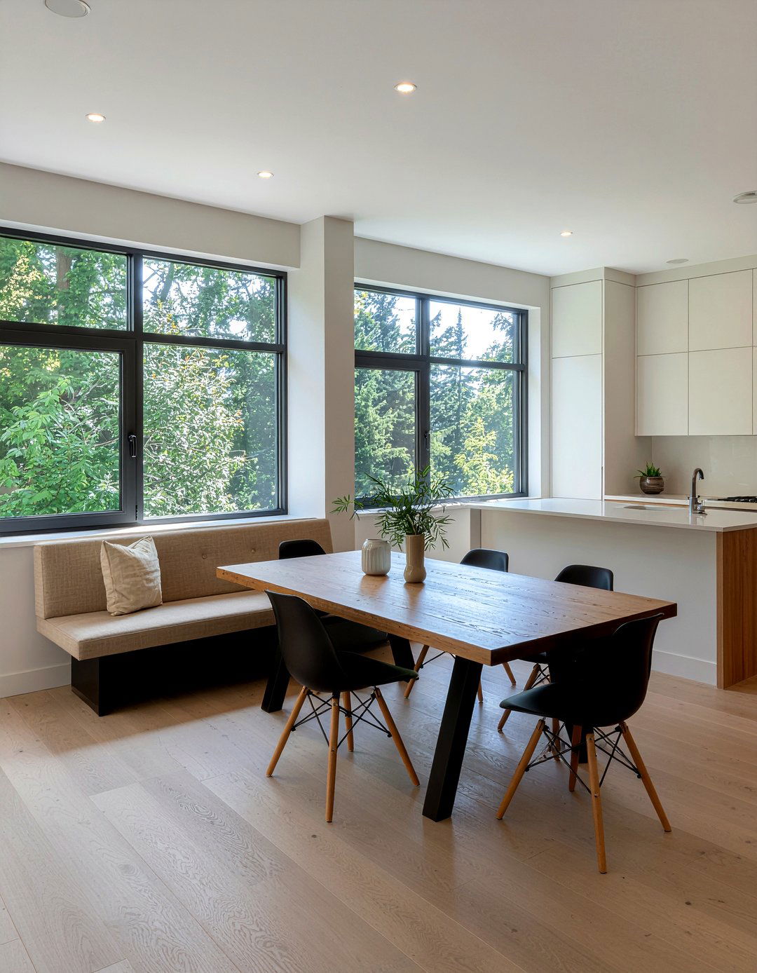 L Shaped Banquette - 30 kitchen bench seating ideas