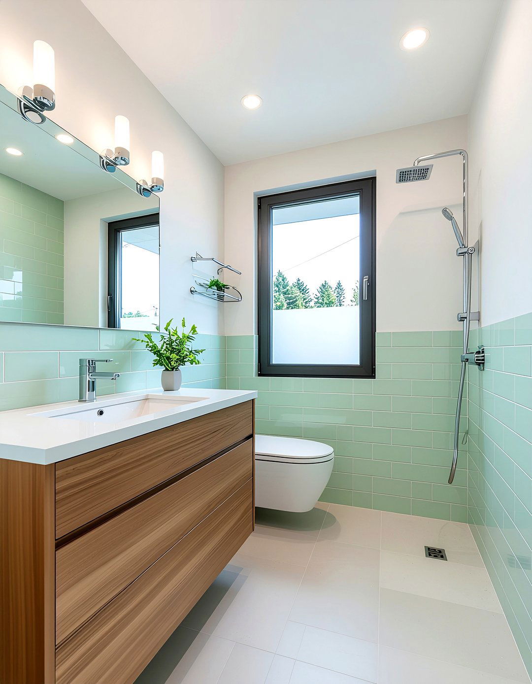 L Shaped Bathroom - 30 bathroom layout ideas