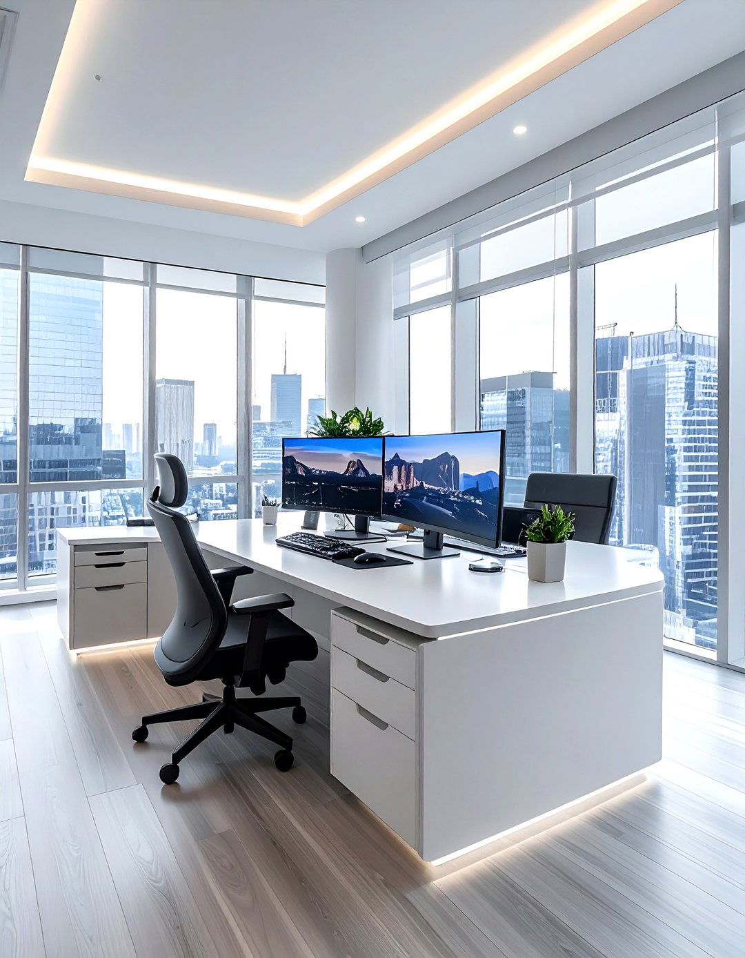 L Shaped Desk - 30 inspiring office ideas