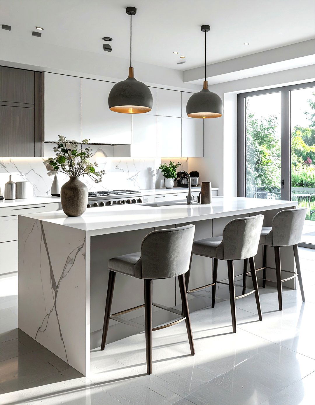 L Shaped Island With Seating - 30 L-shaped kitchen island ideas