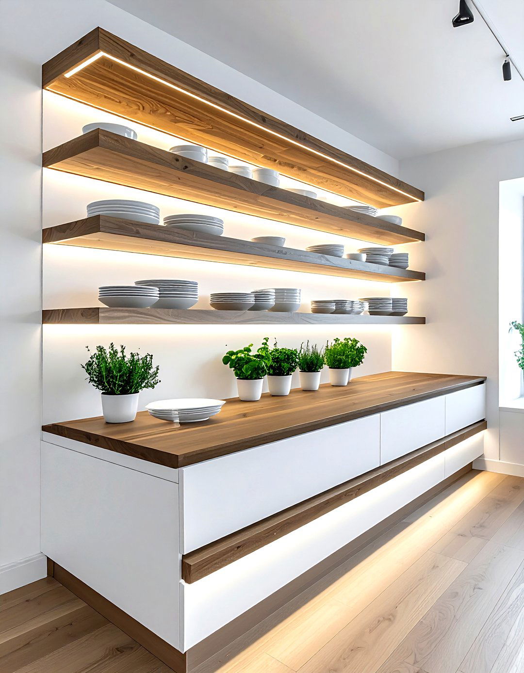 L Shaped Kitchen Shelves - 30 kitchen corner shelving ideas