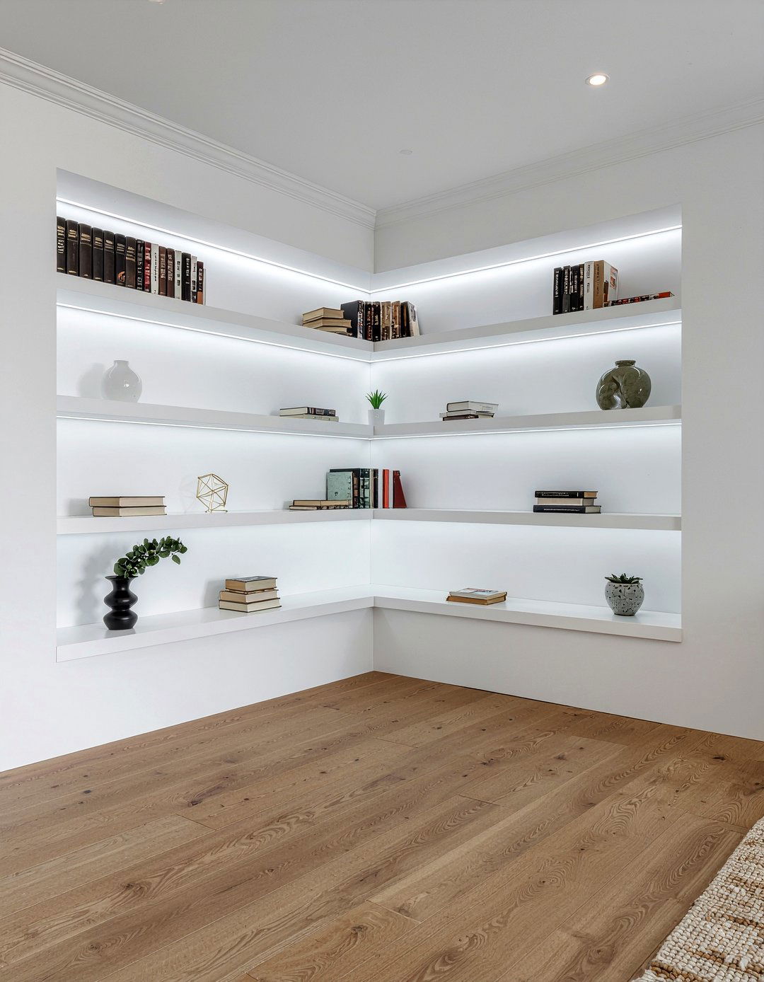 L Shaped Living Room Built In Shelving - 30 L-shaped living room ideas