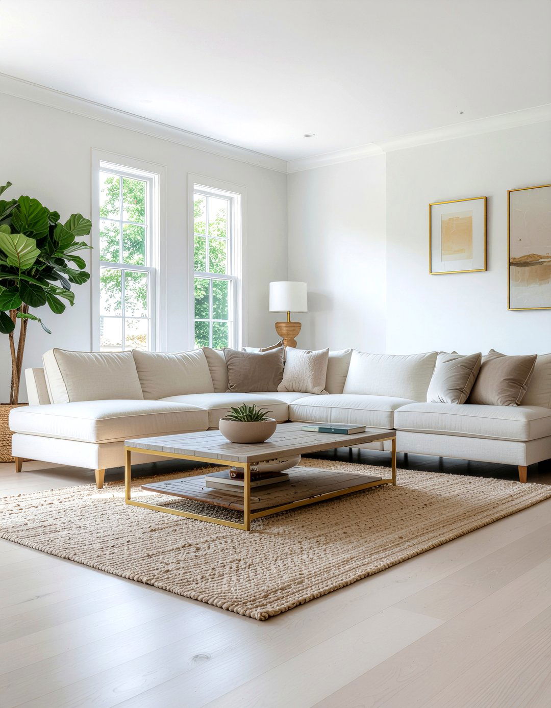 L Shaped Living Room Neutral Tones - 30 L-shaped living room ideas