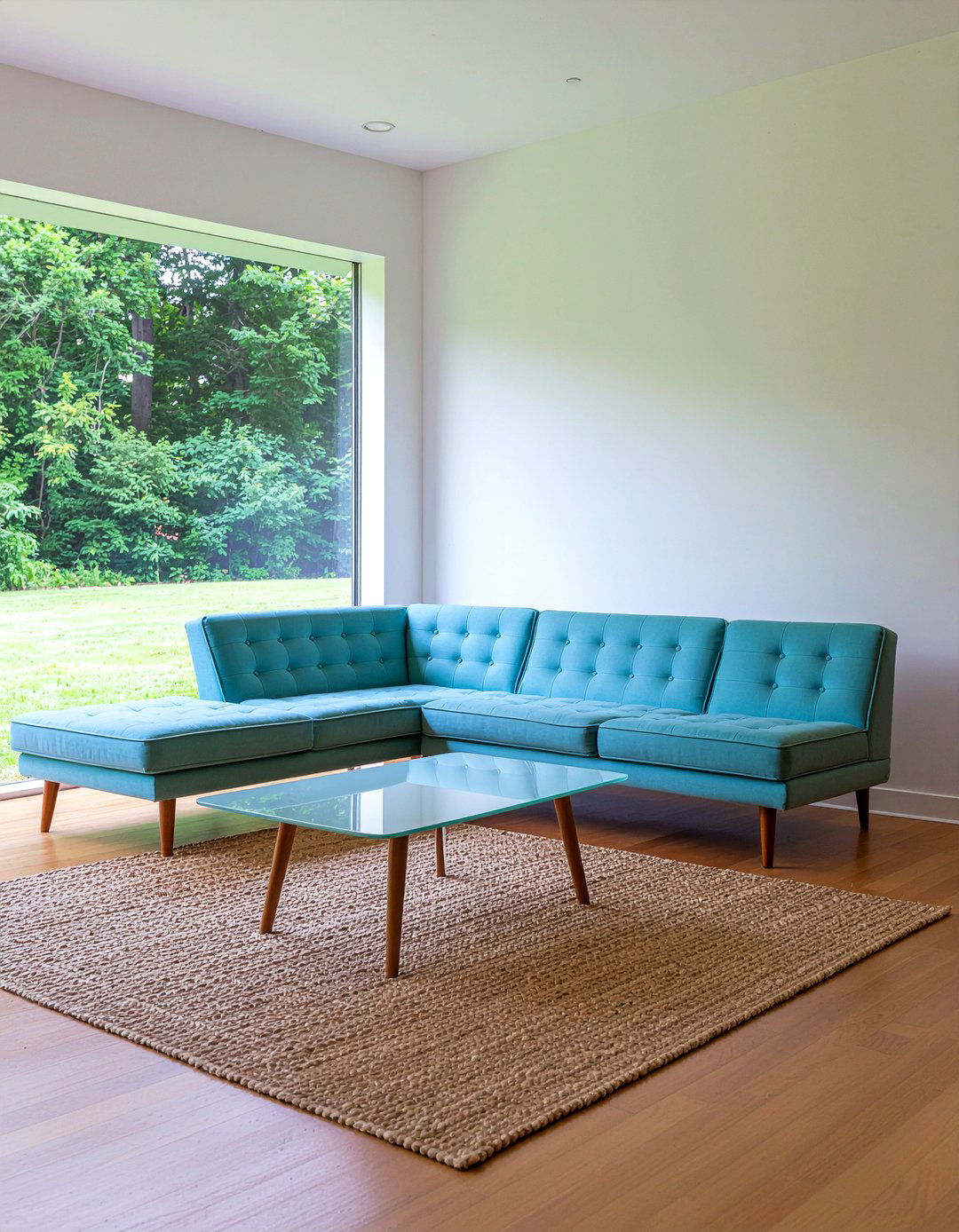L Shaped Mid Century Sectional - 30 living room mid-century sofa ideas