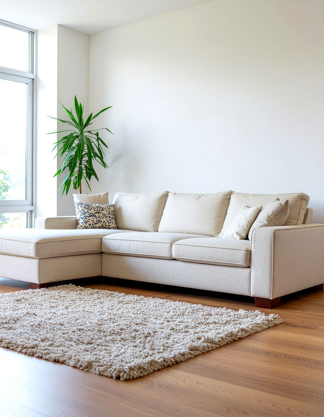 L shaped fabric sofa - 30 fabric sofa living room ideas