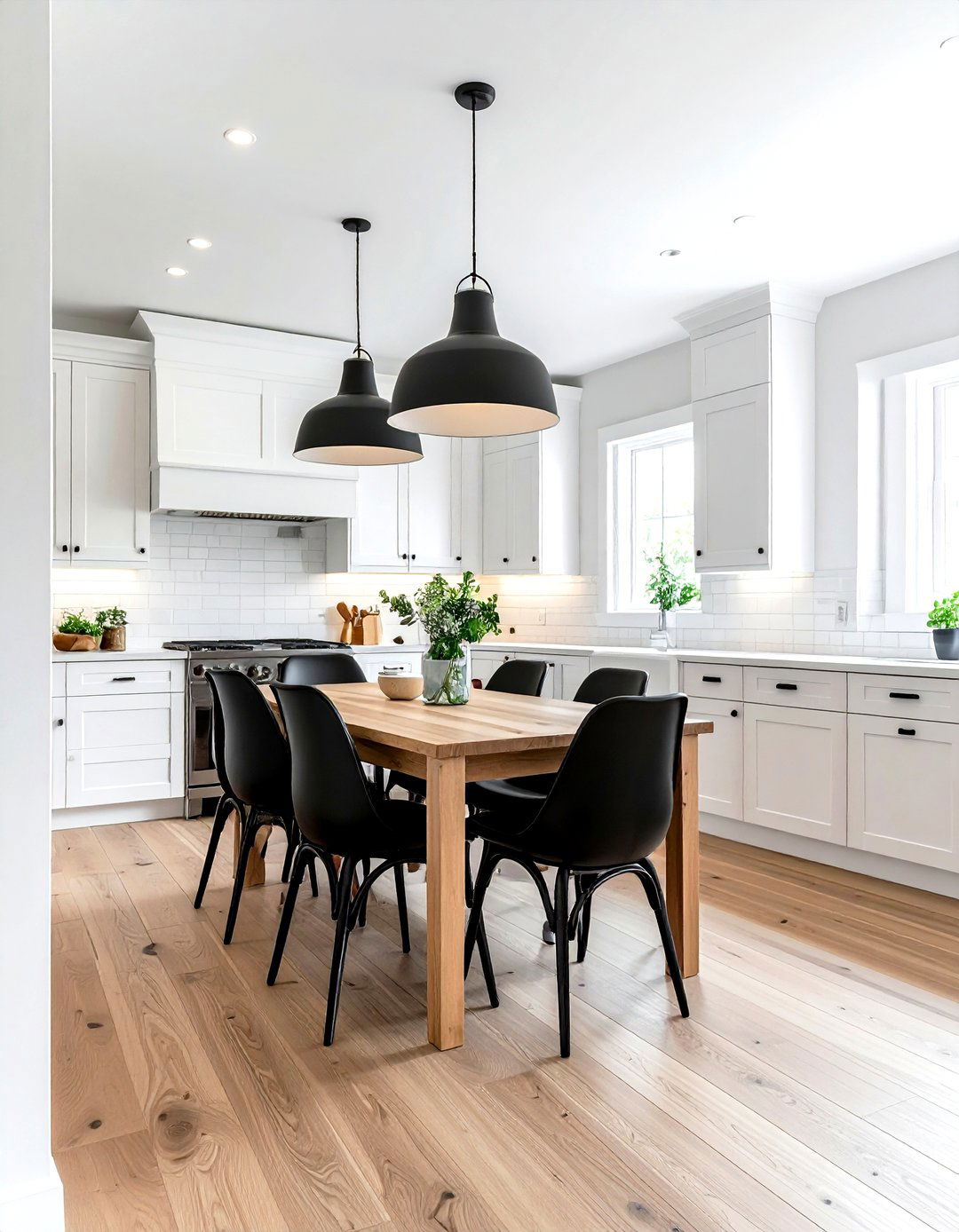 L shaped kitchen - 30 kitchen dining area ideas