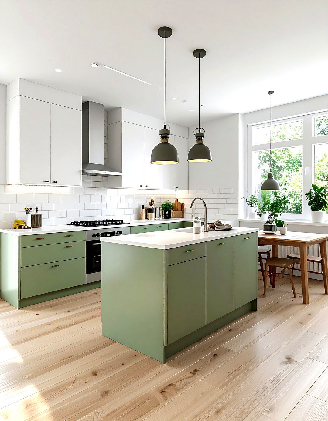 L shaped kitchen - 30 kitchen furniture placement