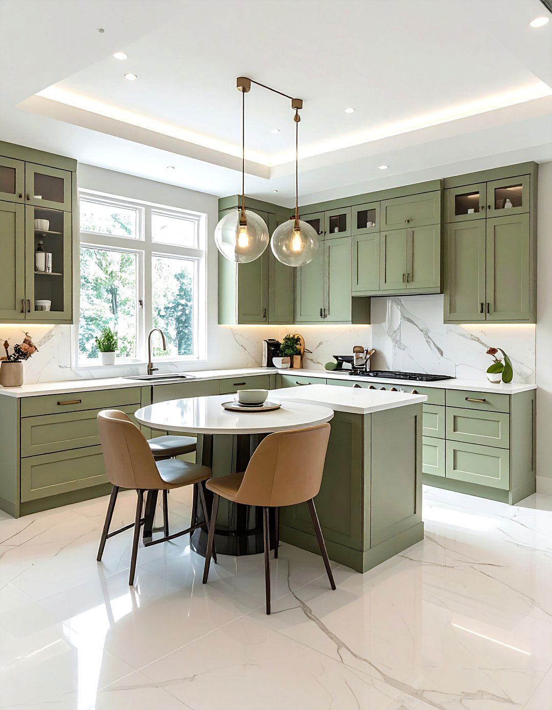 L shaped kitchen layout - 30 condo kitchen ideas