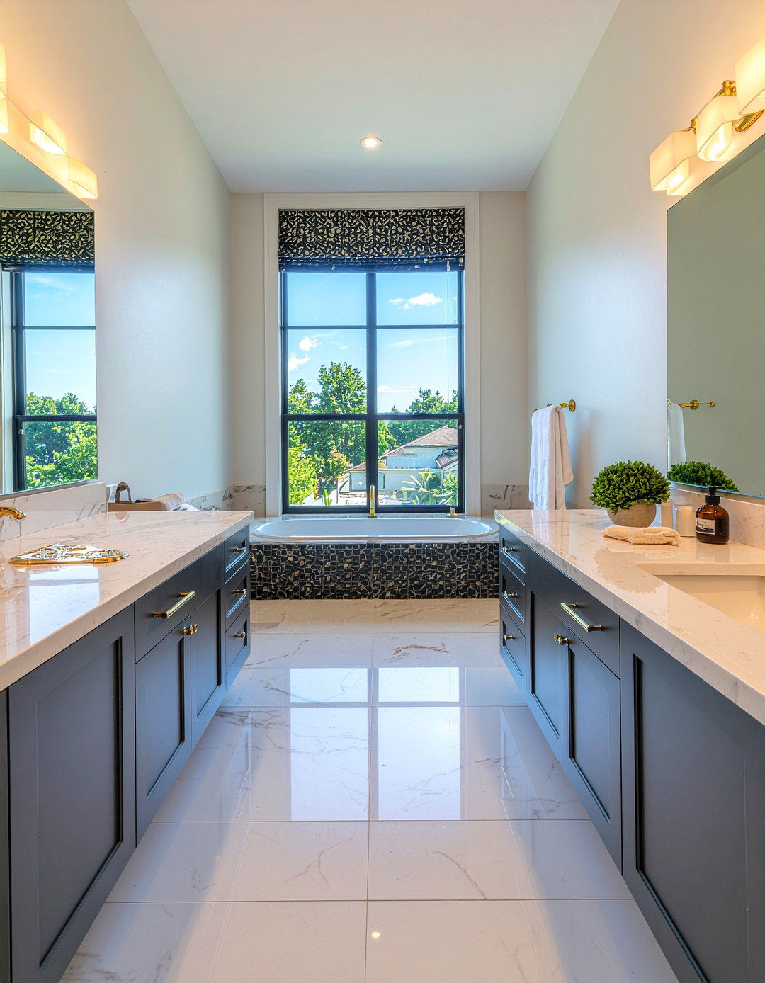 L shaped master bathroom floor plan - 30 L-shaped bathroom layout ideas