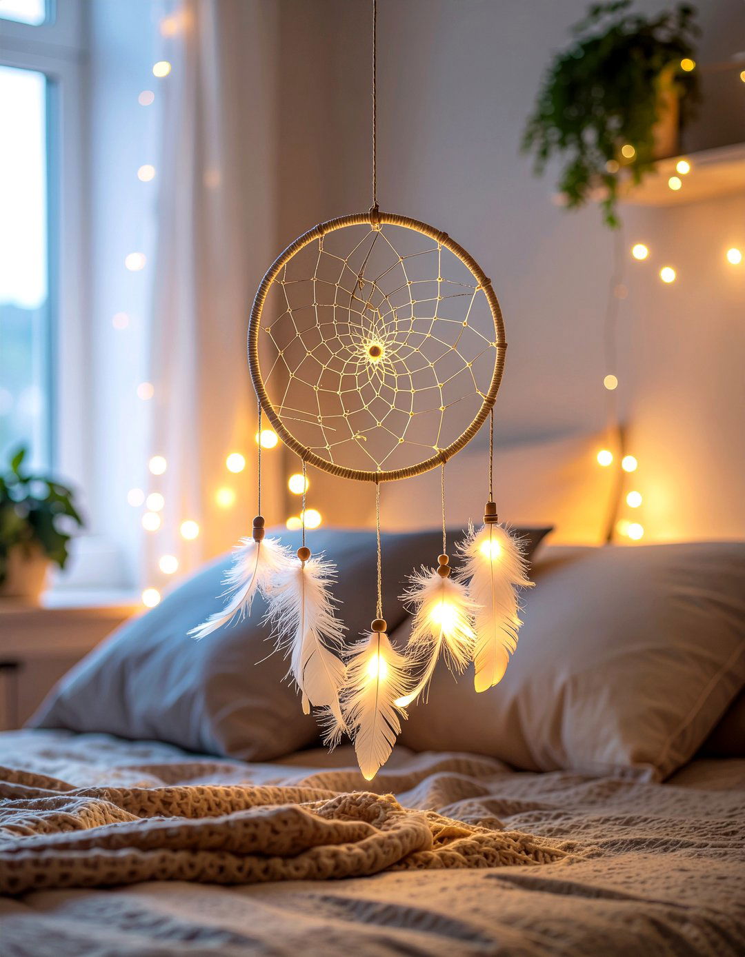 LED Dreamcatcher - 30 bedroom dreamcatchers