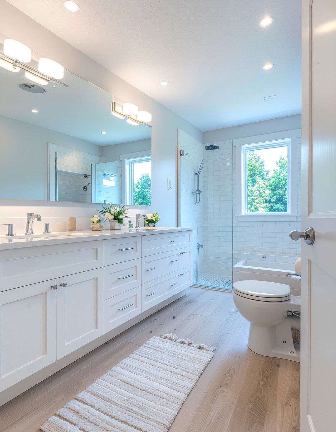 LED bathroom recessed lighting - 30 bathroom recessed lighting ideas