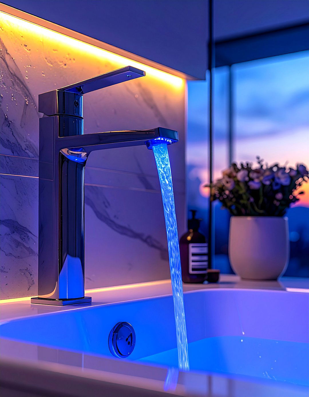 LED bathtub faucet - 30 bathtub faucet ideas