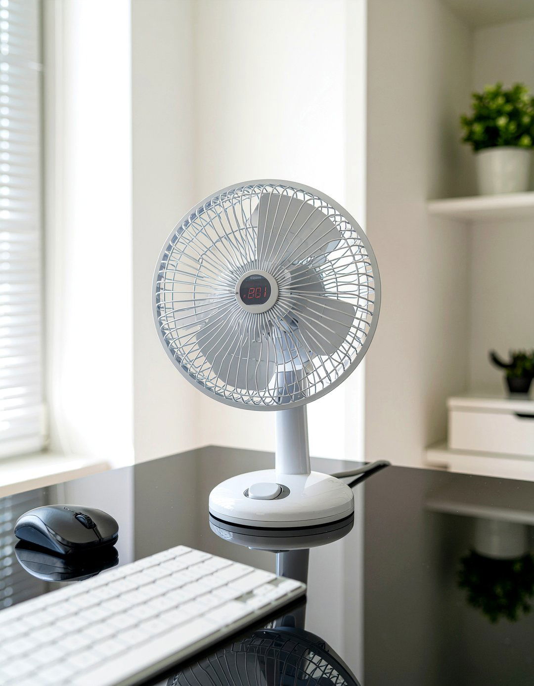 LED display desk fan - 30 bedroom desk fans