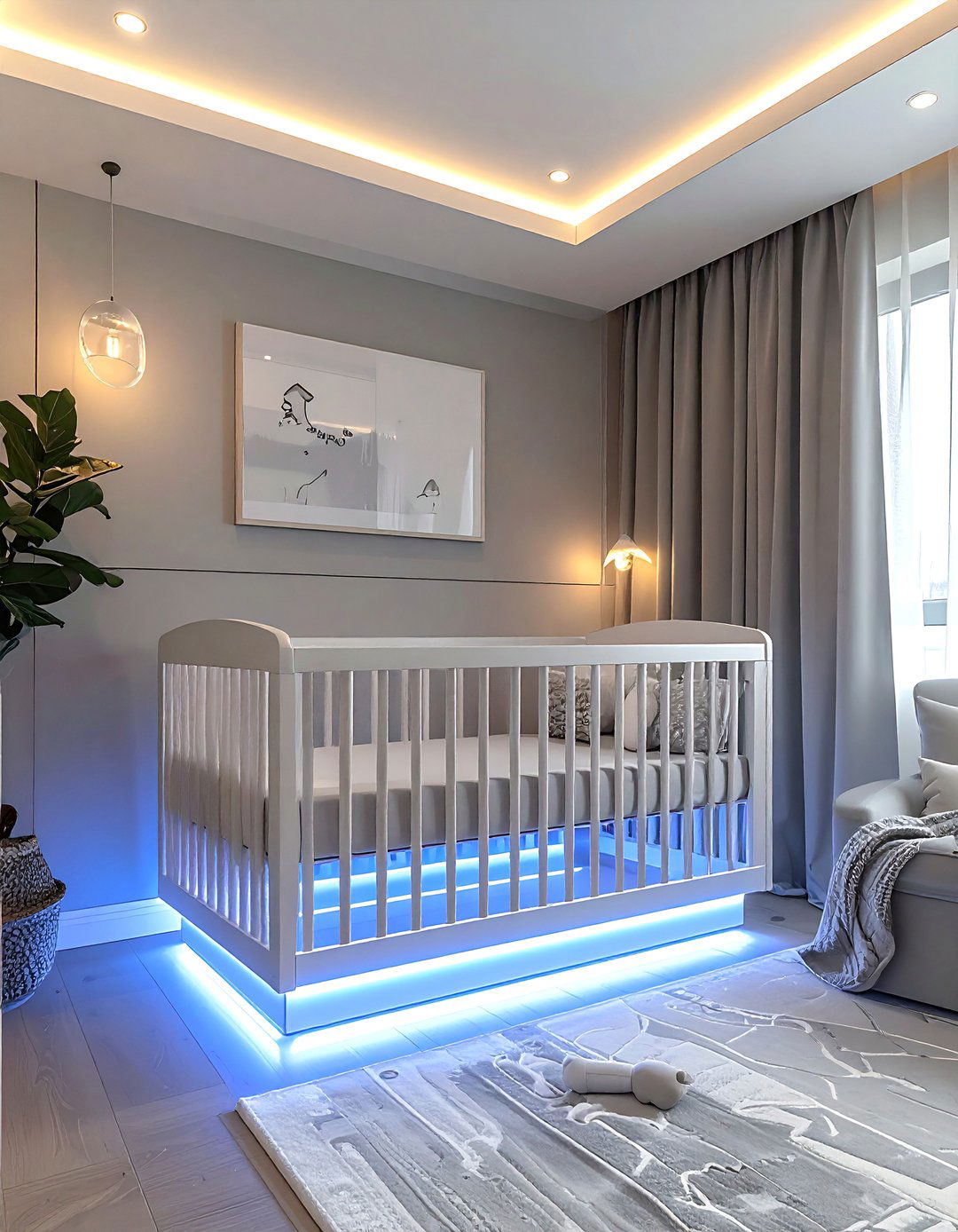 LED strip lights for nursery - 30 nursery lighting ideas