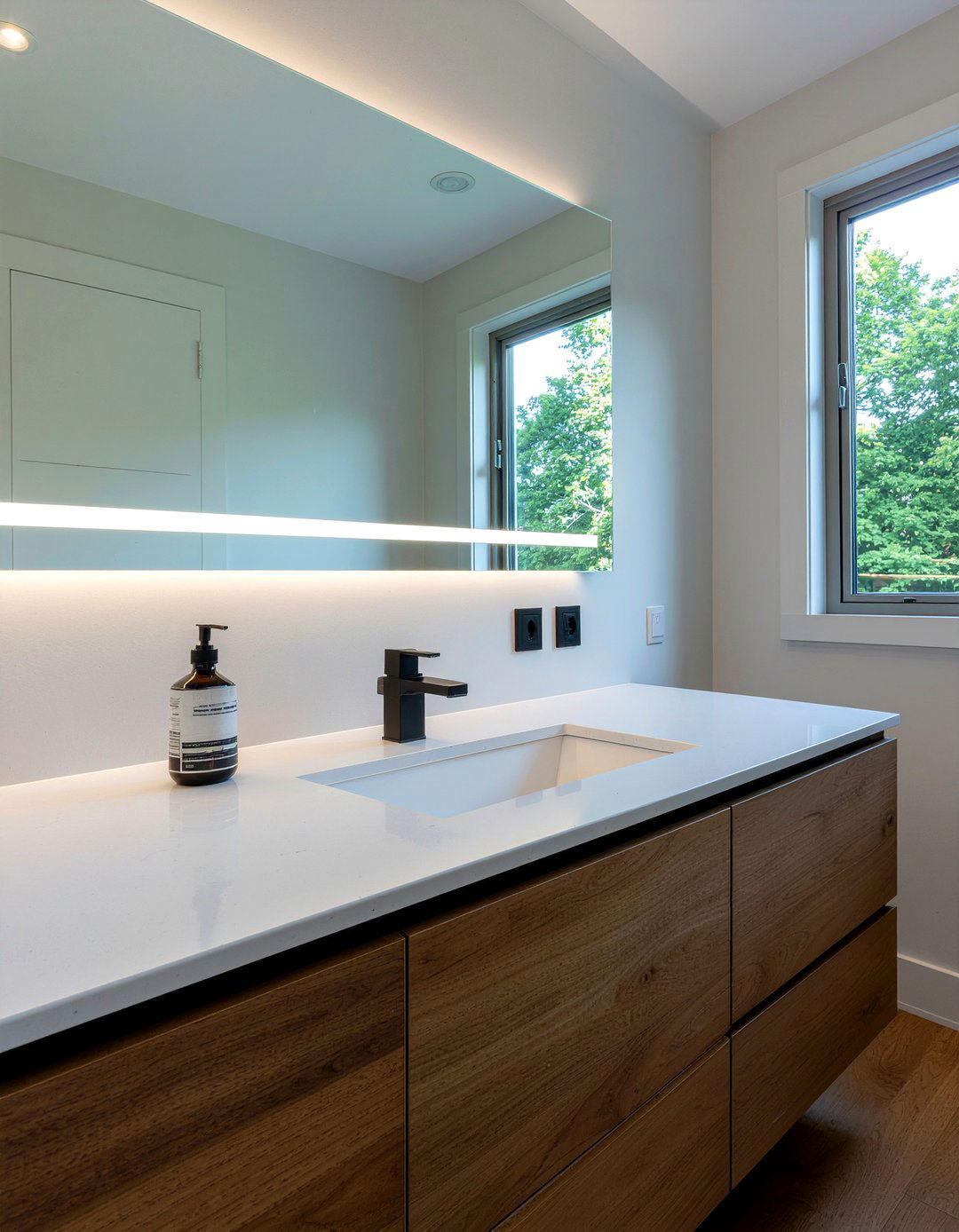 LED vanity mirror - 30 bathroom LED lighting ideas