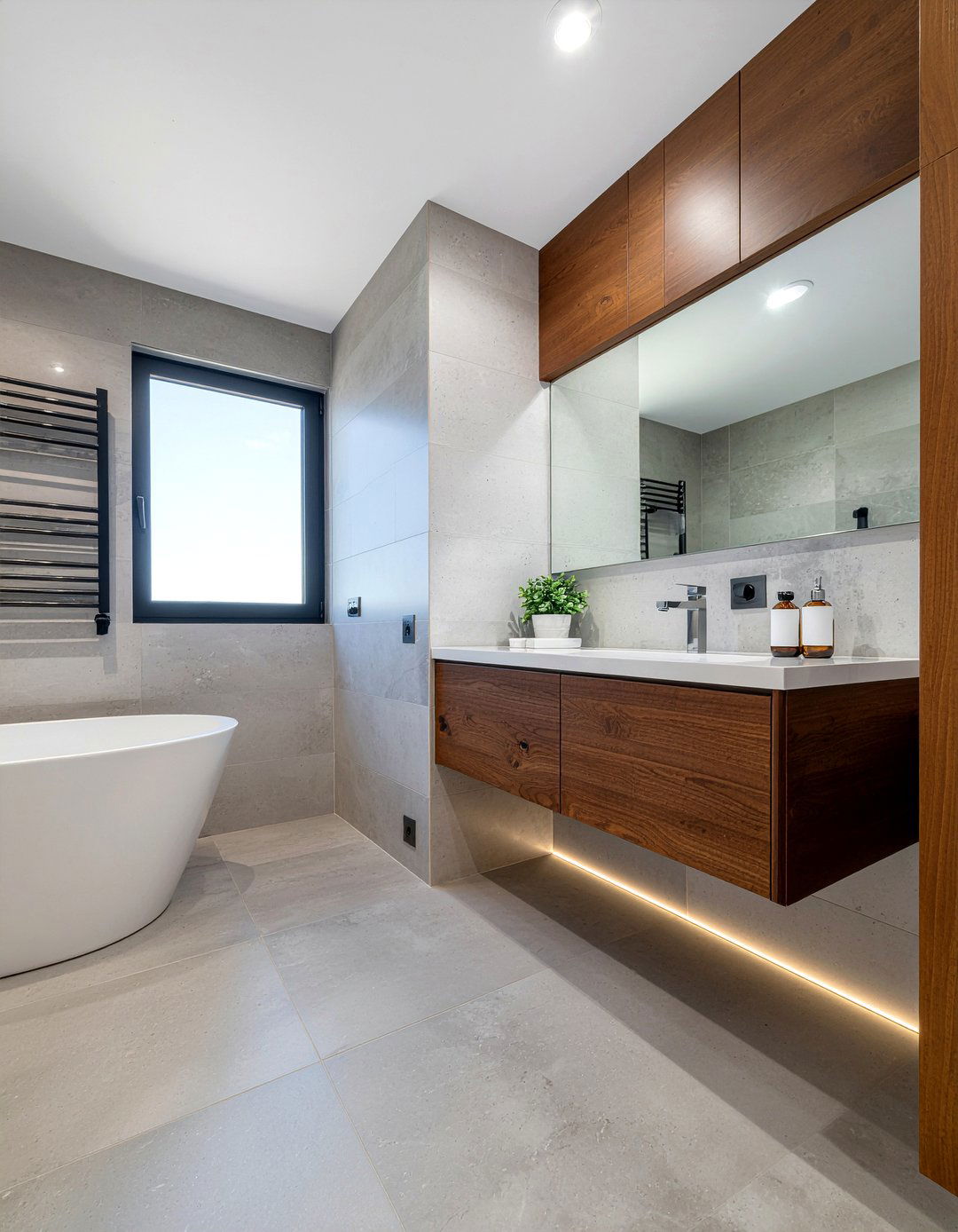 LED vanity strip - 30 LED bathroom lighting ideas