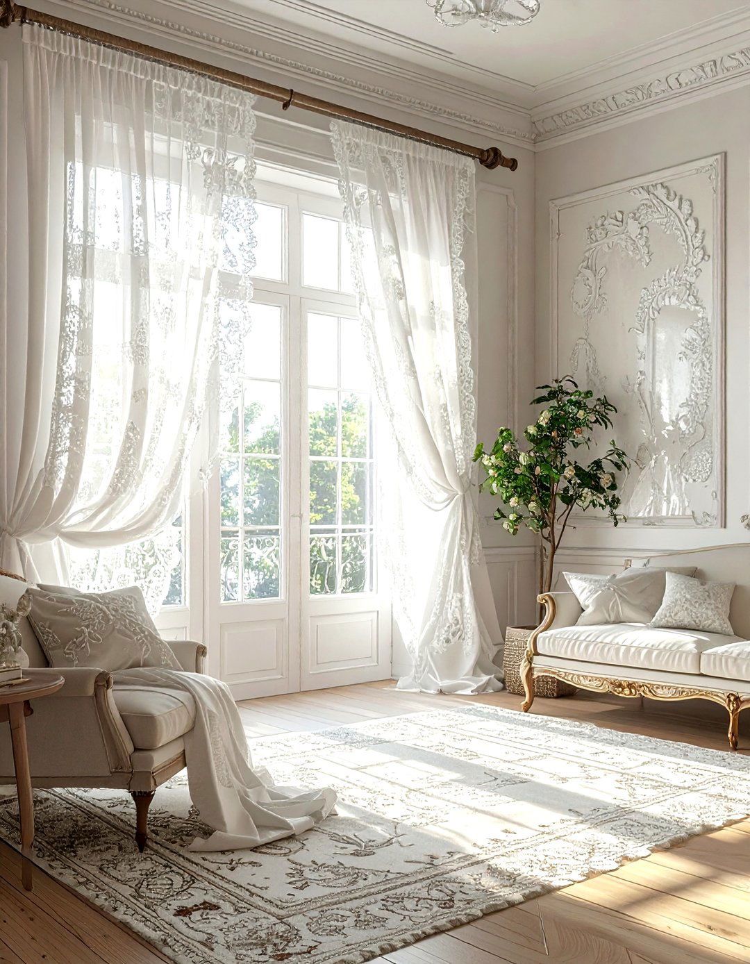 Lace Valance - 30 living room window valances