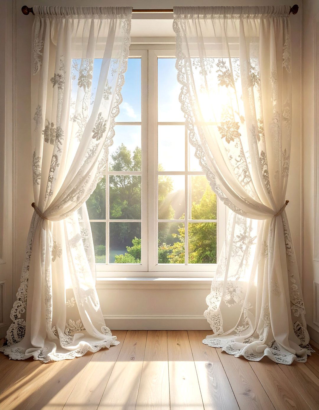 Lace Window Dressing - 30 textile decor ideas