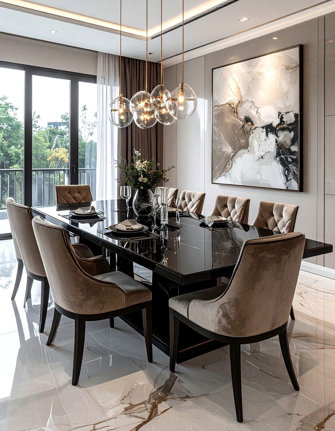 Lacquer Dining Furniture - 30 Asian dining room ideas